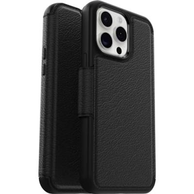 OTTERBOX  Coque Strada Series Folio MagSafe Noir - iPhone 15 Pro Max