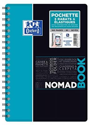 OXFORD OFFICE Cahier Oxford Nomadbook - B5 - 160 pages - sey&egrave;s - couverture polypropyl&egrave;ne