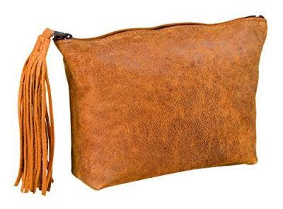 HAMELIN Trousse plate 17x14x1cm - cuir vintage