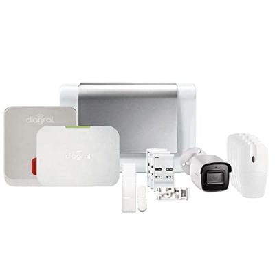DIAGRAL Pack alarme connect&eacute;e compatible animaux DIAG17CSF-KIT8-GSM-CAM
