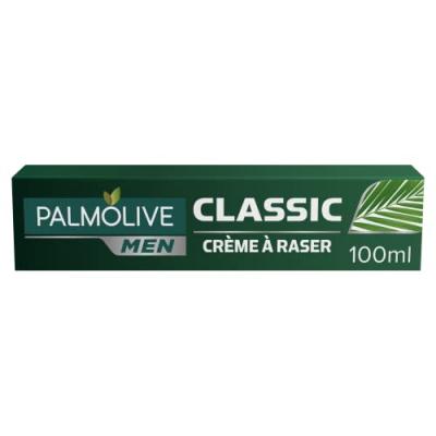 PALMOLIVE Cr&egrave;me &Agrave; Raser, Palm Extract, Classic  - Le Tube De 100 Ml