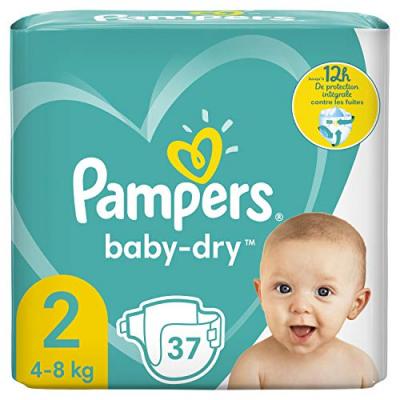 BRAUN Pampers Baby-Dry Lot de 37 couches Taille 2 4-8 kg