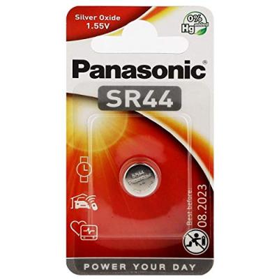 PANASONIC  Pile SR44 / V76PX / 303 / 357  Oxyde d'Argent 1,55V