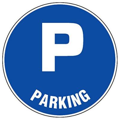 NOVAP Panneaux d'obligations ronds 300mm ''Parking''  4061252 - Bleu