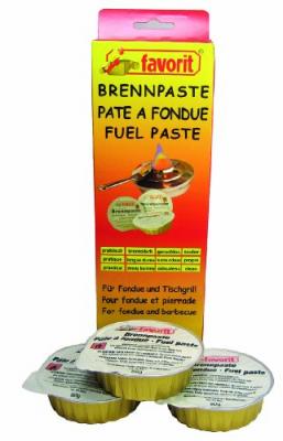 FAVORIT P&acirc;te combustible pour appareil &agrave; fondue - lot de 3