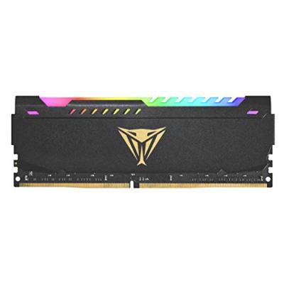 PATRIOT MEMORY Barrette m&eacute;moire 16go dimm ddr4 viper steel rgb pc4-25600 (3200mhz) (noir) PVSR416G320C8
