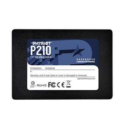 PATRIOT SSD Interne P210 P210S256G25 256Go SSD 2.5 SATA III 500Mo/s Noir