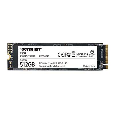 PATRIOT  Memory P300P512GM28 disque SSD M.2 512 Go PCI Express NVMe