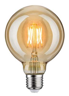 PAULMANN Ampoule LED Globe 95 &agrave; filament E27 - 6,5W - 1700K - 400lm - Non dimmable - Or