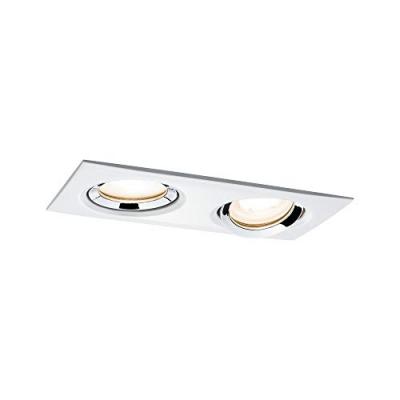 PAULMANN  Nova Spot LED encastrable pour salle de bains LED GU10 14 W IP65 blanc mat, chrome