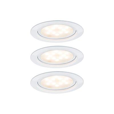 PAULMANN  - Kit encastr&eacute;s meuble led 3x4,5W 6VA 230V/350mA 65mm blanc/m&eacute;tal