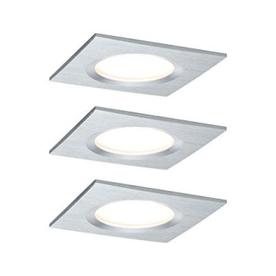 PAULMANN  Coin Slim spot enc. LED lot de 3 ang. alu