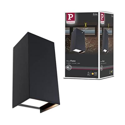 PAULMANN  Flame applique 2 lampes 22cm anthracite