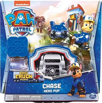 PAW PATROL Figurine Chiot Pat' Patrouille avec sac &agrave; dos Pat'Patrouille Mod&egrave;le al&eacute;atoire