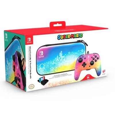 PDP  Manette Rematch + sacoche Bundle Star Spectrum Nintendo Switch