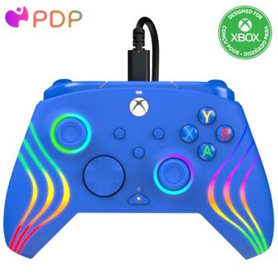 PDP  Xbox Afterglow Wave Wired Controller Blue