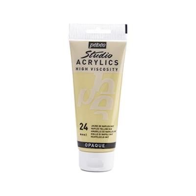 P&eacute;b&eacute;o 837024 Studio Acrylique Tube Jaune de Naples Imitation 100 ml