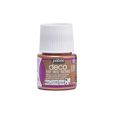 PEBEO Peinture acrylique opaque nacr&eacute;e - cuivre - 45 ml 285116