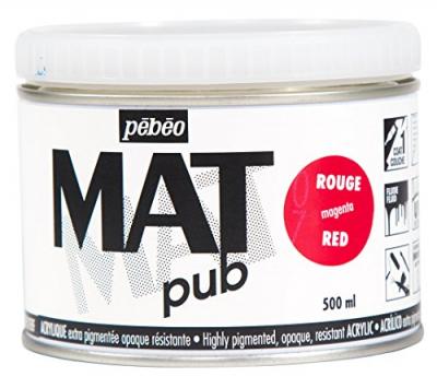  Acrylique mat pub PEBEO 500ml magenta 