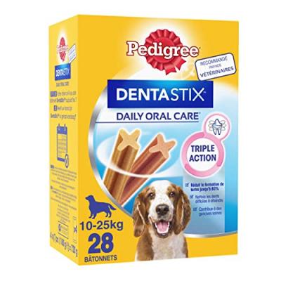 PEDIGREE  Dentastix B&acirc;tonnets - Pour moyens chiens - 720 g (x4)