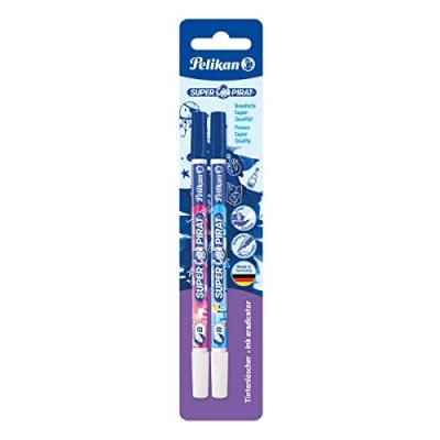 PELIKAN  Effaceur d'encre Super Pirat 850B, large, carte - Lot de 6