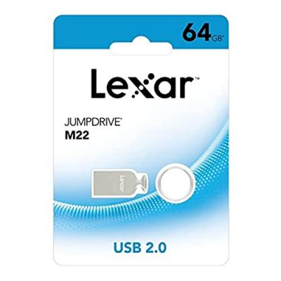 LEXAR Cl&eacute; USB  Cl&eacute; 64Go USB 2.0 JumpDrive Metallic M22