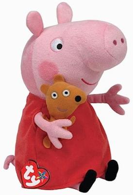 TY  - Beanie Buddies - Peppa - Peluche Douce 23 Cm