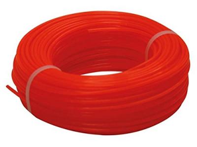 MARQUE Toolland Fil pour coupe-bordure, nylon, rouge, 2.4 mm, 50 m