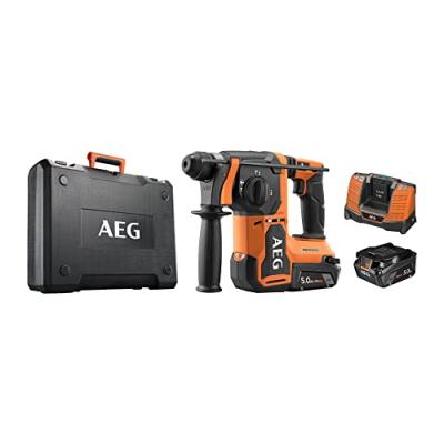 AEG Perforateur burineur SDS+  18V Brushless - 2 batterie 5,0Ah - Chargeur - BBH18BL2-502C
