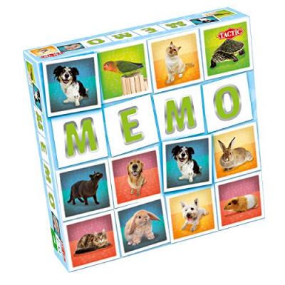  Pets Memo Game 41439 Tactic Memo Pets, Mixed