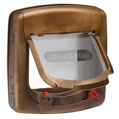 PETSAFE Chati&egrave;re magn&eacute;tique 4 voies Deluxe 420 Marron 5006  Brun