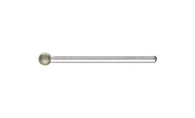 PFERD Meule sur tige diamant D126 forme sph&eacute;rique 5x3mm  1 pcs