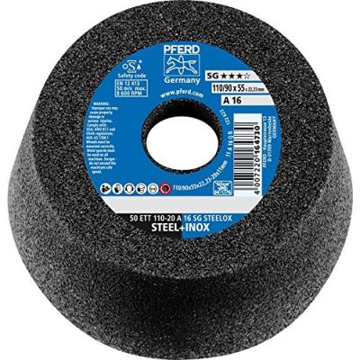 PFERD  50ETT110A16Q Meule boisseau 20A16QSG, 110 x 55 mm A, Noir