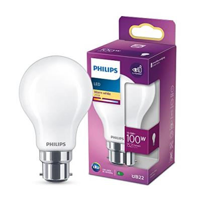PHILIPS Ampoule LED B22 A60 1521lm 10.5W = 100W IP20 blanc chaud 