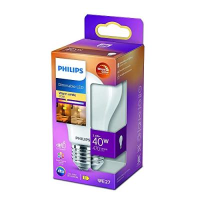 PHILIPS Ampoule LED 5W Plastic Warmglow (470lm) Dimmable E27 - 