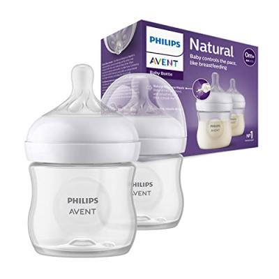 PHILIPS  Avent Natural Response Baby Bottle 125 Ml Double Pack Clair