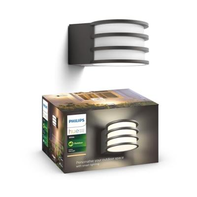 PHILIPS HUE Applique d'ext&eacute;rieur LED LUCCA gris 9,5W