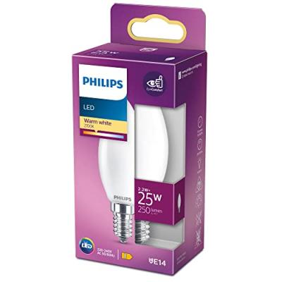 PHILIPS Ampoule Led E14 Flamme Blanc-chaud 25w X1  - L'unit&eacute;