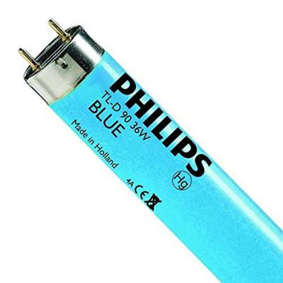 PHILIPS  - Lamp dine tube neon t8 36w 120cm couleur bleue 3618b
