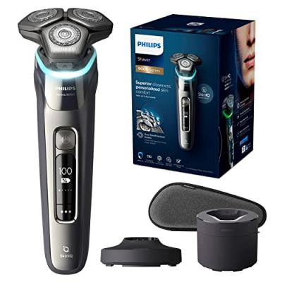 PHILIPS S&eacute;ries 9000 s9987/55 autonomie 60 min 3 9w barbe noir