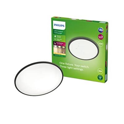 PHILIPS  plafonnier led superslim - 15w - ip54 - noir PHI8719514417977