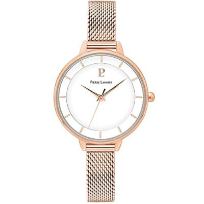 PIERRE LANNIER Montre Femme  DELICE 001H908 - Bracelet Acier Dor&eacute; rose