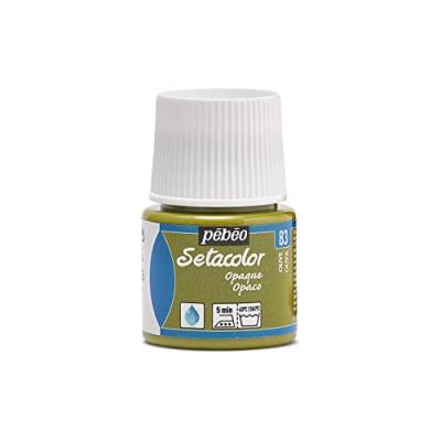 PEBEO  Peinture Setacolor Pour Tissus Opaques P&eacute;b&eacute;o 45 Ml - Olive