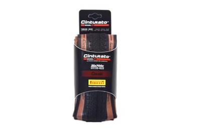PIRELLI  Cinturato Hard 700 Tubeless Foldable Gravel Tyre Marron,Noir 700C / 35 