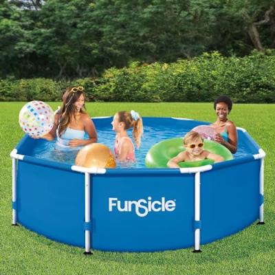 FUNSICLE Piscine tubulaire ronde  Activity Pool &oslash; 2,44m x h 76cm - Bleu