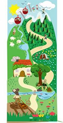 TROMPE L OEIL PORTE ADHESIF Plage 141038 Sticker Trompe l'&oelig;il Porte - Souris, 204 x 83 cm