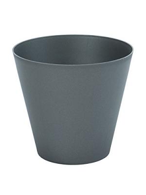 PLASTIKEN  pot de fleurs c&ocirc;ne tes - 26 cm - anthracite PLA8412524118017