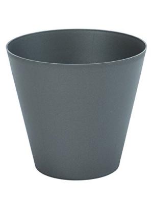 PLASTIKEN  pot de fleurs c&ocirc;ne tes - 32 cm - anthracite PLA8412524118024