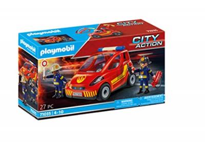 PLAYMOBIL 71035 - City Action Le v&eacute;hicule de pompier