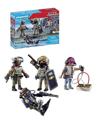 Playmobil City Action 71146 Equipe forces sp&eacute;ciales avec bandit